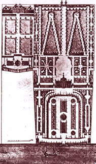 Plan des Gartens Monbijou 1725